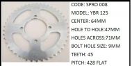 Yamaha YBR Back Sprocket