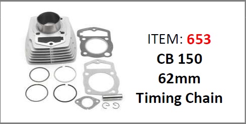 Motorcycle Piston And Sleeve Kit CB 150cc